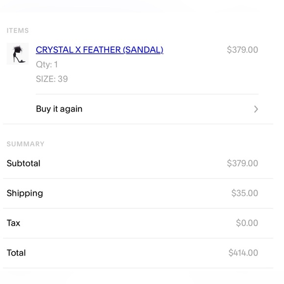 Brand: Iamjenniferle size 39 (8.5) crystal x feather (Sandal) - Picture 5 of 5